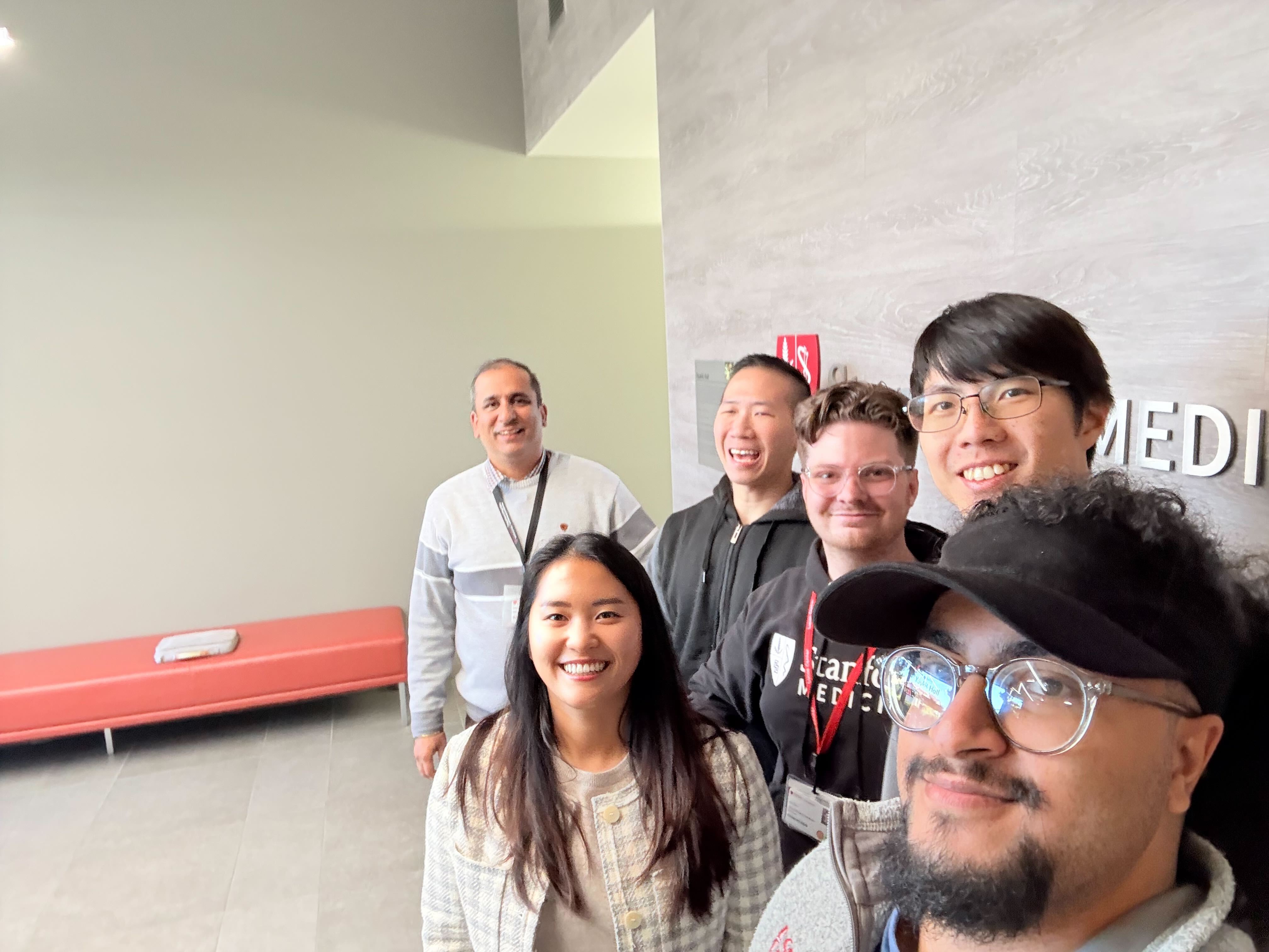 Brain Dynamics Lab members at Yúukiš Hall, Stanford Medicine